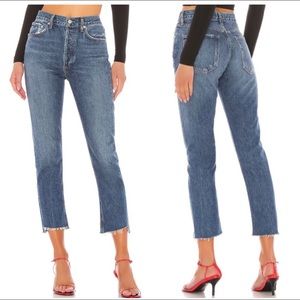 Agolde Riley High Rise Straight Crop Disguise, 29